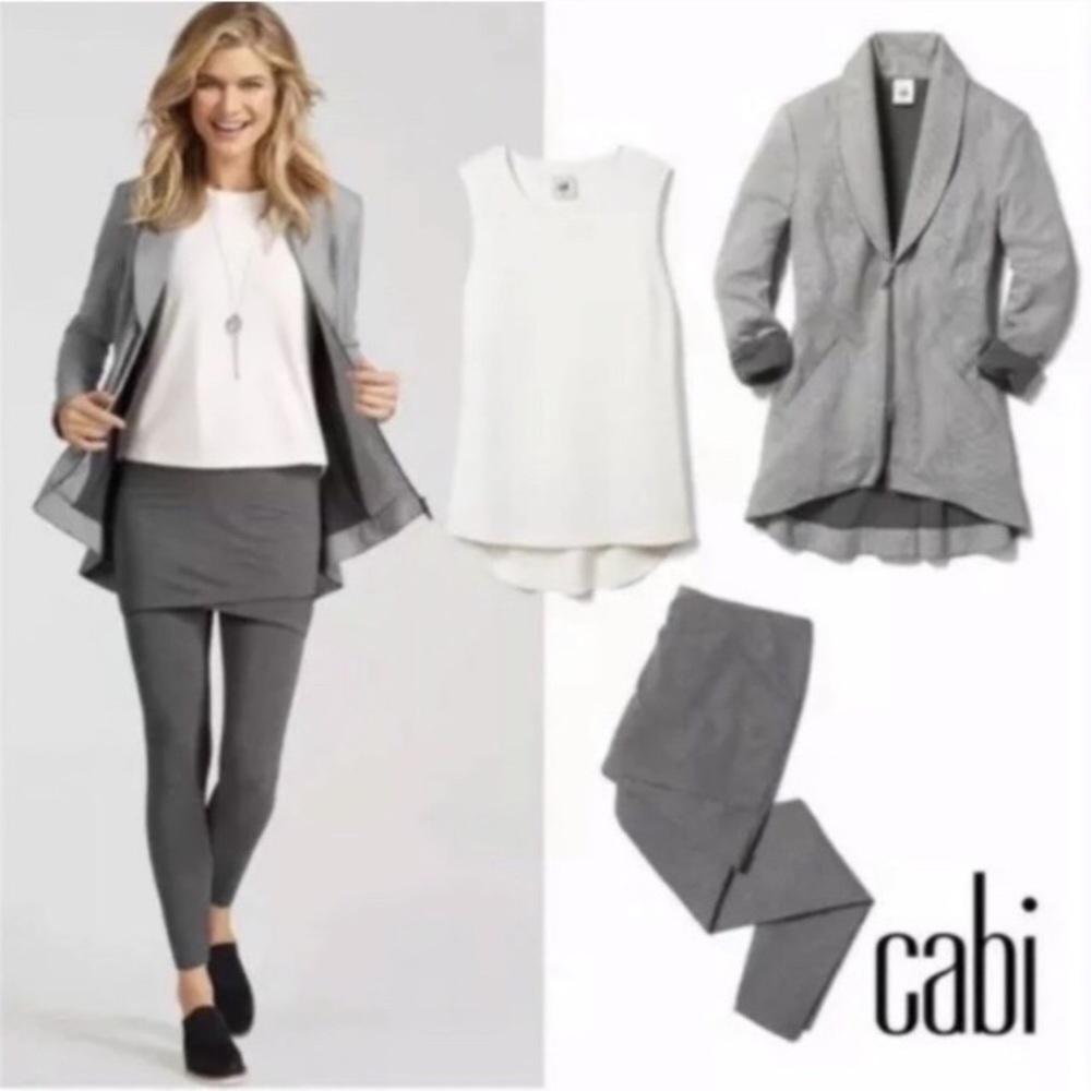 Cabi Grey Zip Jacket